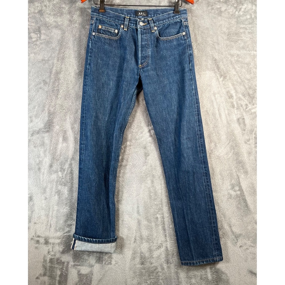 APC New Standard Selvedge Jeans 30x30 Blue Straight Slim Japanese Denim